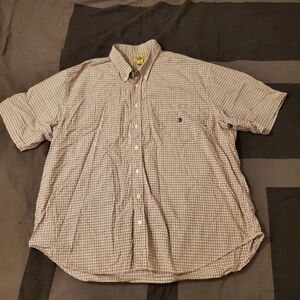 Duck Head 3XLT 100% Cotton Short Sleeve Collared Plaid Buttondown Shirt